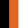 Orange / Black / White
